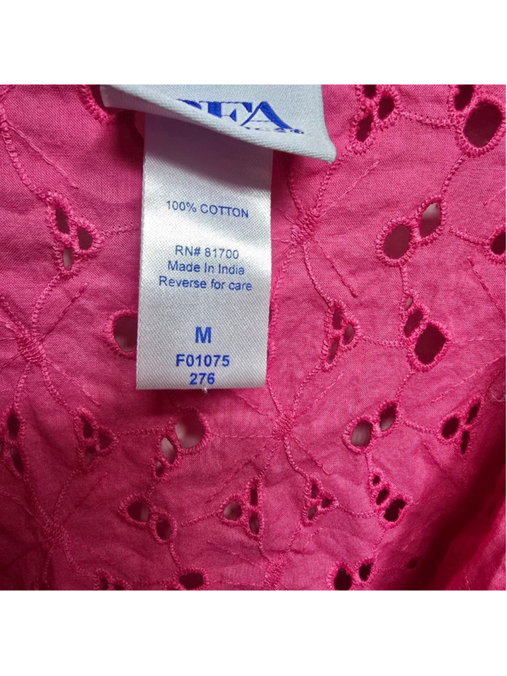Women's BFA Classics Pink Eyelet Blazer M - Picture 4 of 9
